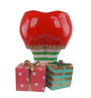 Base per Albero di Natale con Gambe Elfo in Resina H.65 cm