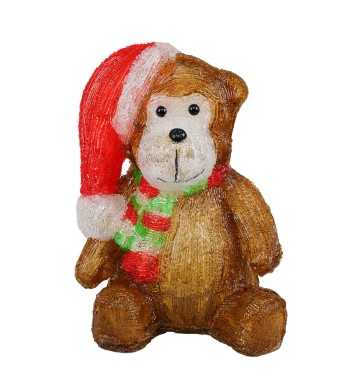 Scimmietta Natalizia Luminosa H.34 cm