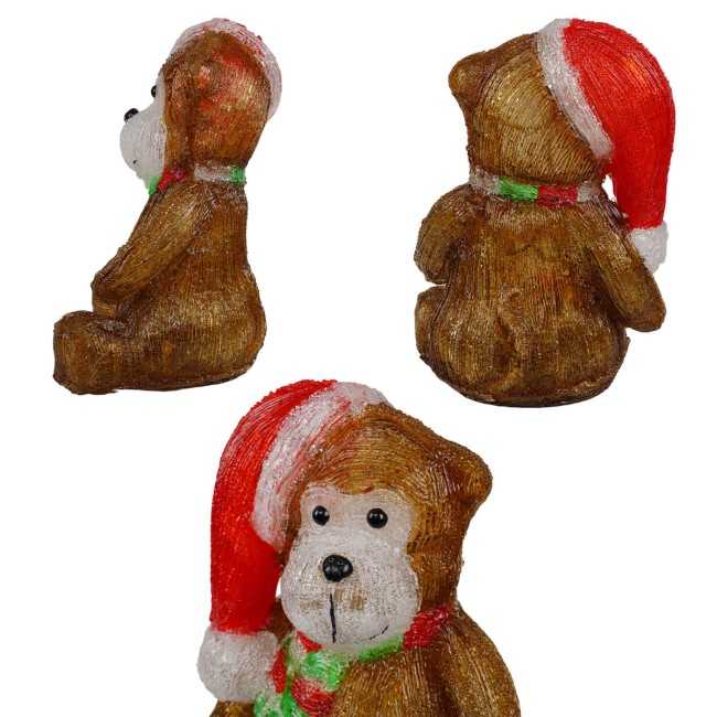 Scimmietta Natalizia Luminosa H.34 cm