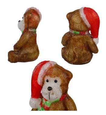 Scimmietta Natalizia Luminosa H.34 cm