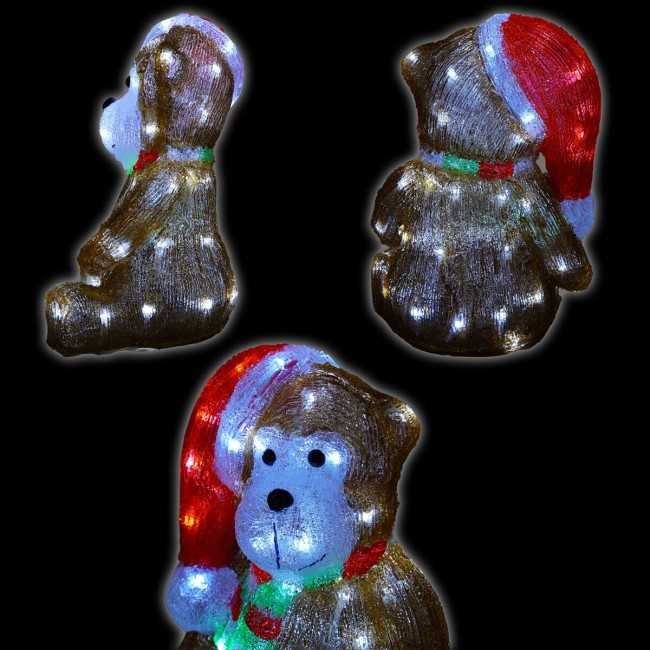 Scimmietta Natalizia Luminosa H.34 cm