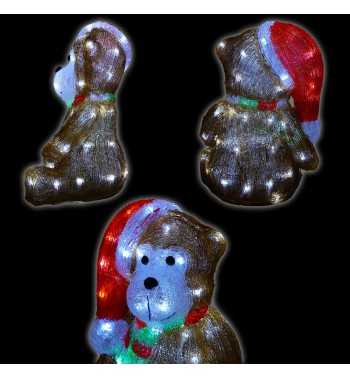 Scimmietta Natalizia Luminosa H.34 cm