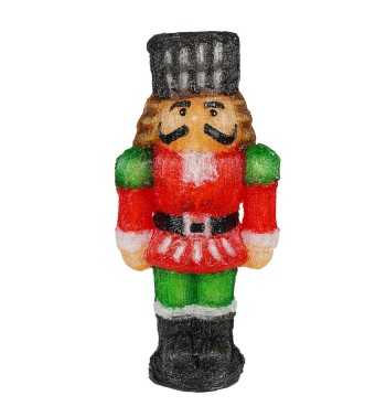 Schiaccianoci Natalizio Luminoso H.59 cm