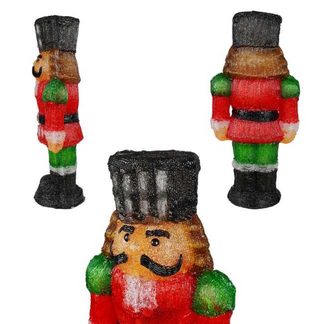 Schiaccianoci Natalizio Luminoso H.59 cm