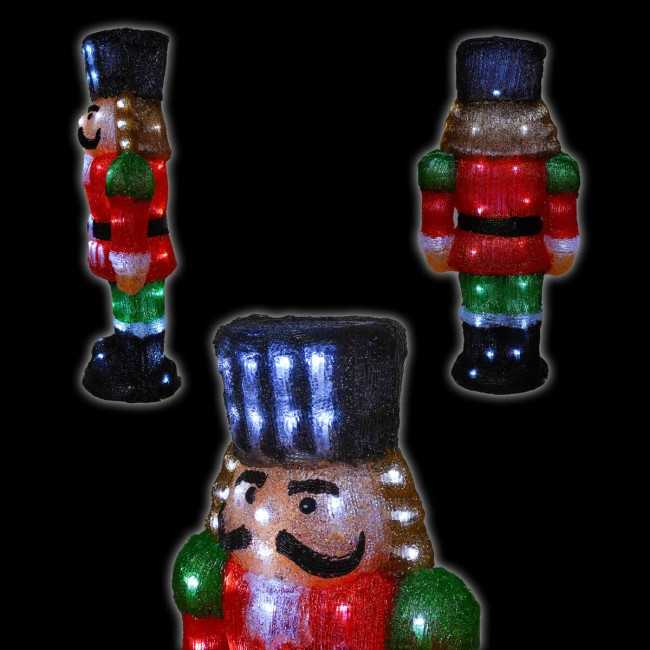 Schiaccianoci Natalizio Luminoso H.59 cm