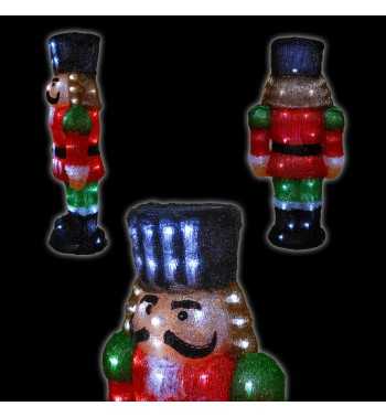 Schiaccianoci Natalizio Luminoso H.59 cm