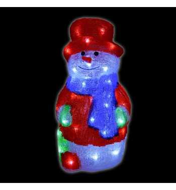 Pupazzo di Neve Natalizio Luminoso H.40,5 cm