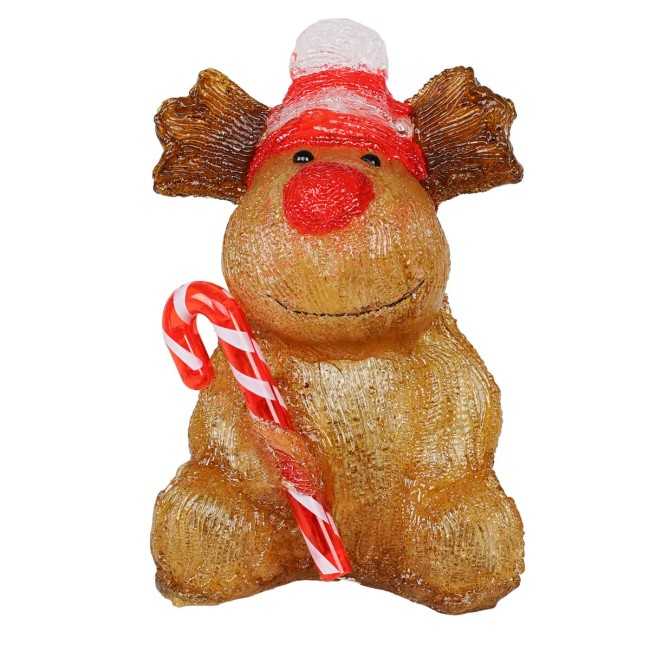 Alce Luminosa Natalizia H.24 cm