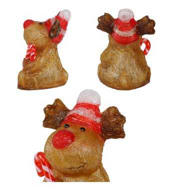 Alce Luminosa Natalizia H.24 cm