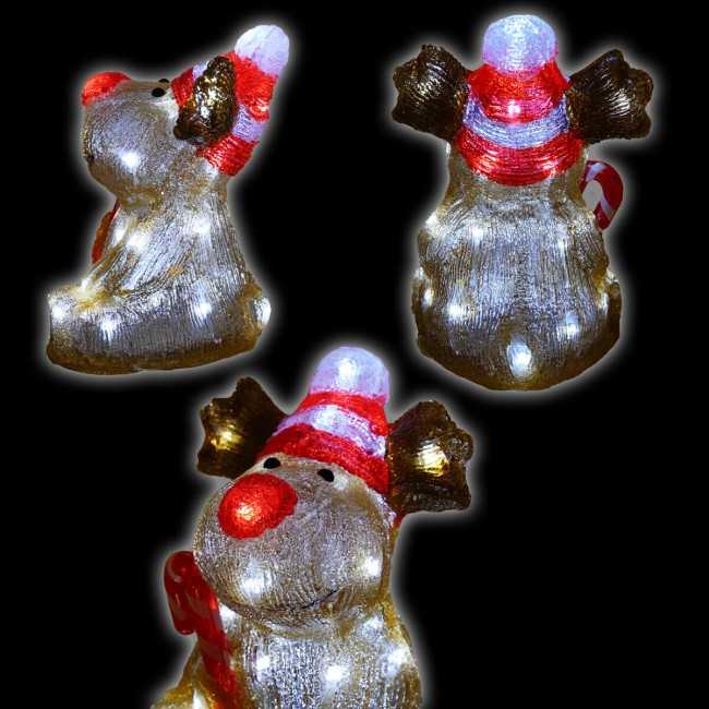 Alce Luminosa Natalizia H.24 cm