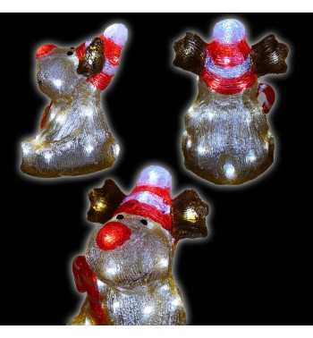 Alce Luminosa Natalizia H.24 cm