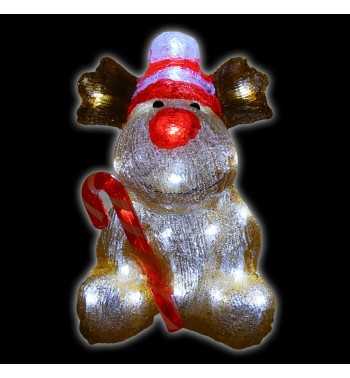 Alce Luminosa Natalizia H.24 cm