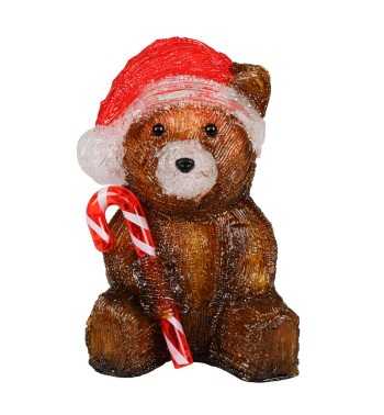 Orsetto Luminoso Natalizio H.24 cm