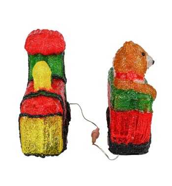 Trenino Natalizio Luminoso H.28 cm