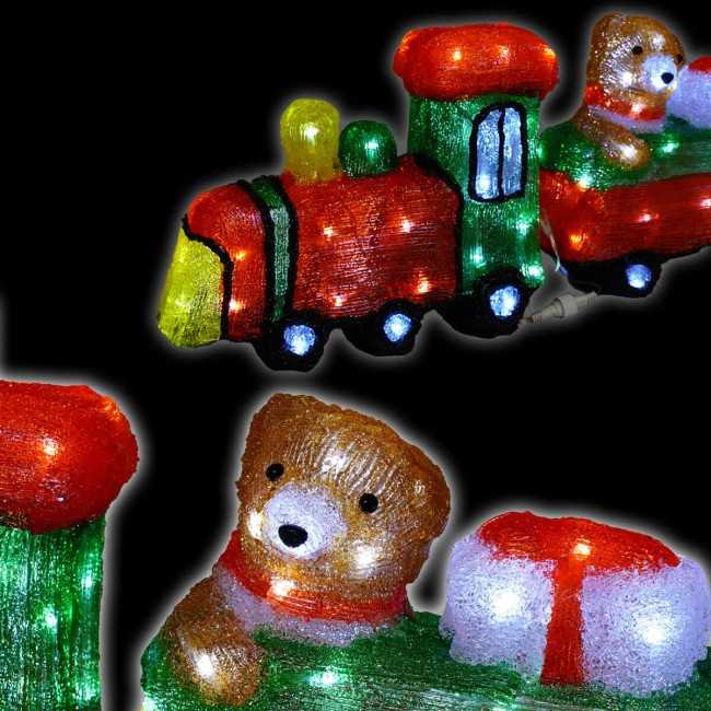 Trenino Natalizio Luminoso H.28 cm