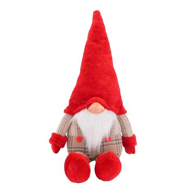 Gnomo Natalizio Seduto H.72 cm