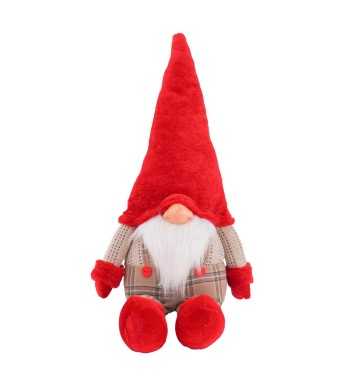 Gnomo Natalizio Seduto H.72 cm