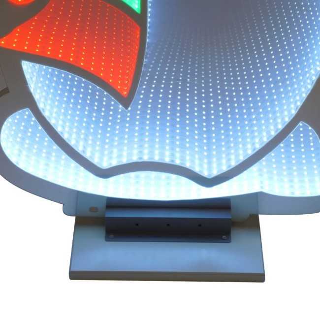 Pupazzo di Neve Luminoso 3D con Effetto Infinity Mirror 3 Misure
