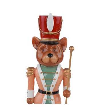 Orso Schiaccianoci Natalizio in Resina H.20,5 cm