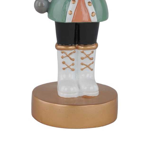 Cane Schiaccianoci Natalizio in Resina con Alberello H.22,5 cm