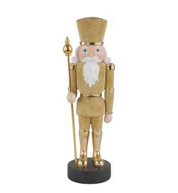 Schiaccianoci Natalizio Oro in Resina 2 Misure