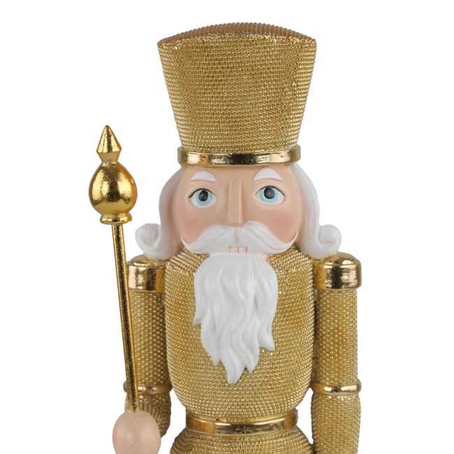 Schiaccianoci Natalizio Oro in Resina 2 Misure