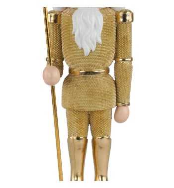 Schiaccianoci Natalizio Oro in Resina 2 Misure