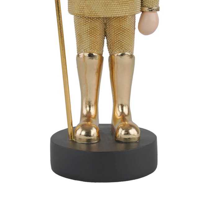 Schiaccianoci Natalizio Oro in Resina 2 Misure