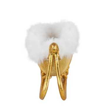 Slitta Natalizia Dorata in Resina H.15 cm