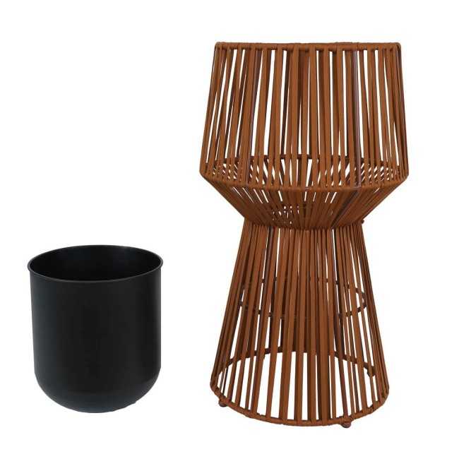 Vaso con Corde Marrone Chiaro H.75/55 cm