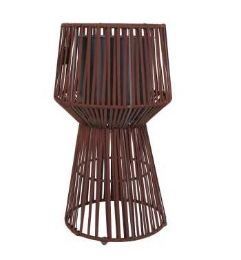 Vaso con Corde Marrone Scuro H.75/55 cm