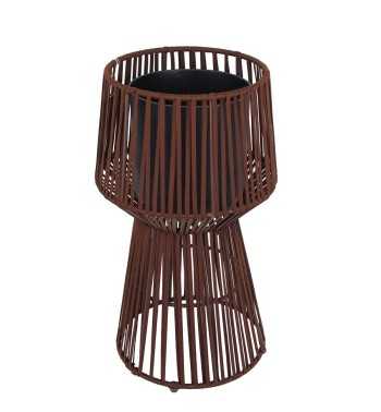 Vaso con Corde Marrone Scuro H.75/55 cm