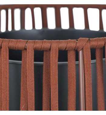 Vaso con Corde Marrone Scuro H.75/55 cm