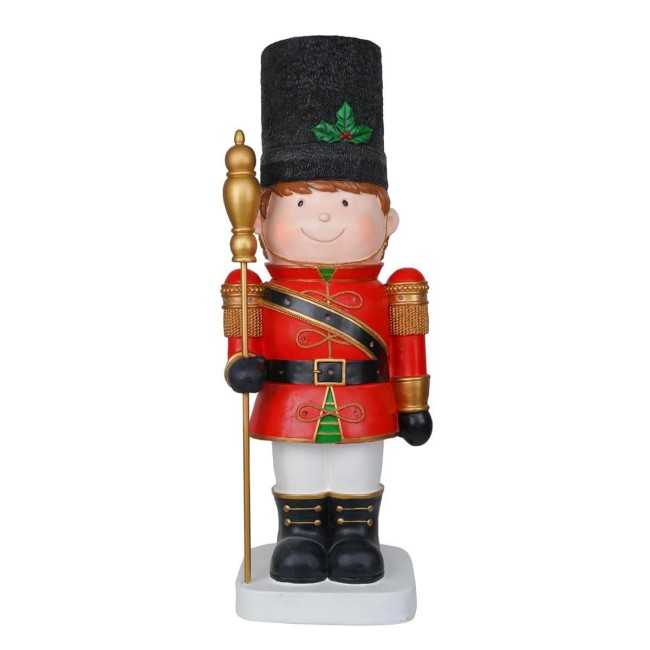 Bimbo Soldatino in Resina con Luci Led H.91 cm