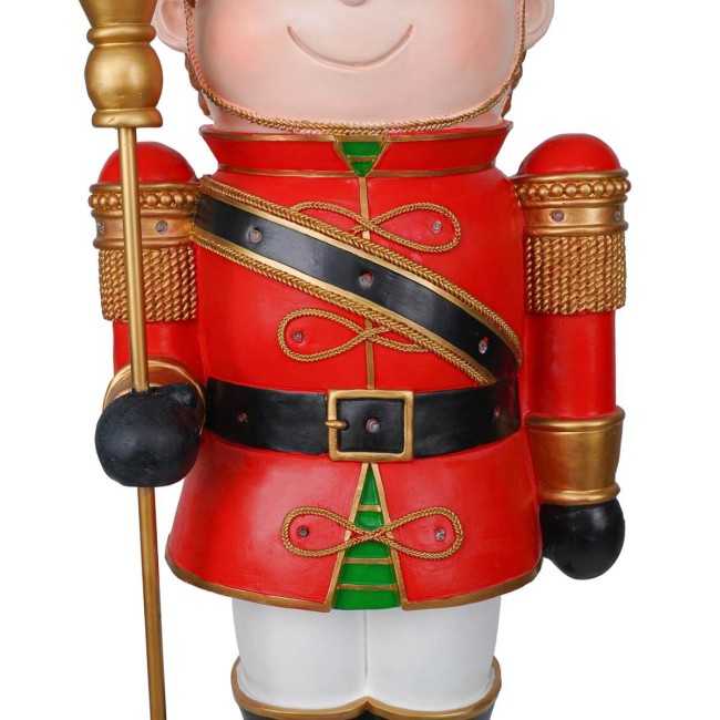 Bimbo Soldatino in Resina con Luci Led H.91 cm