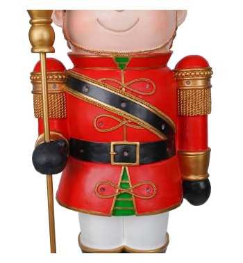 Bimbo Soldatino in Resina con Luci Led H.91 cm