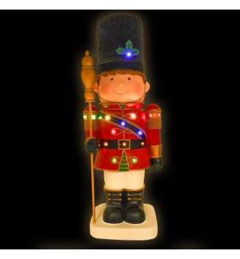 Bimbo Soldatino in Resina con Luci Led H.91 cm