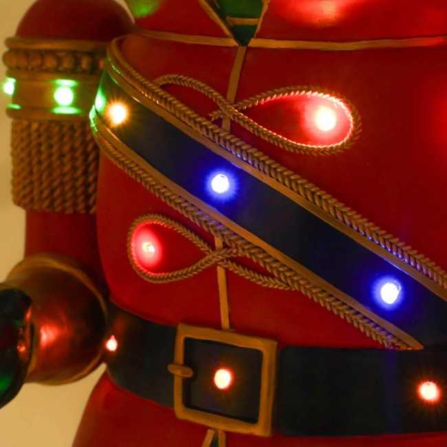 Bimbo Soldatino in Resina con Luci Led H.91 cm