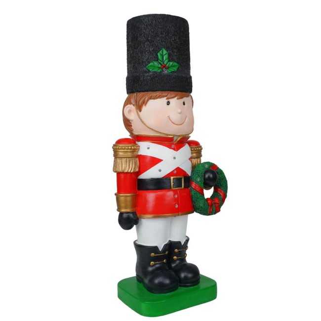 Bimbo Soldatino in Resina con Luci Led H.71 cm