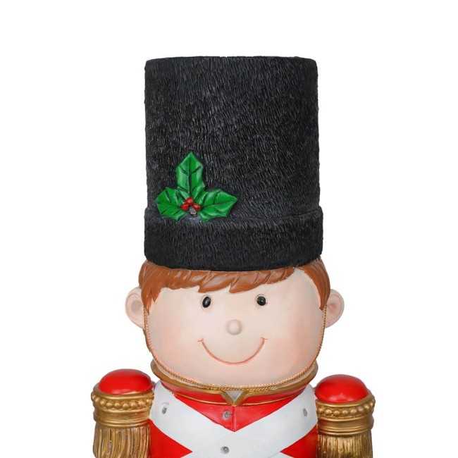 Bimbo Soldatino in Resina con Luci Led H.71 cm