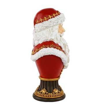Busto di Babbo Natale in Resina H.29,5 cm