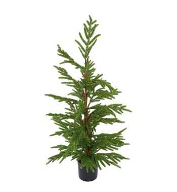 Albero di Natale Verde in PE con Vaso H.88 cm