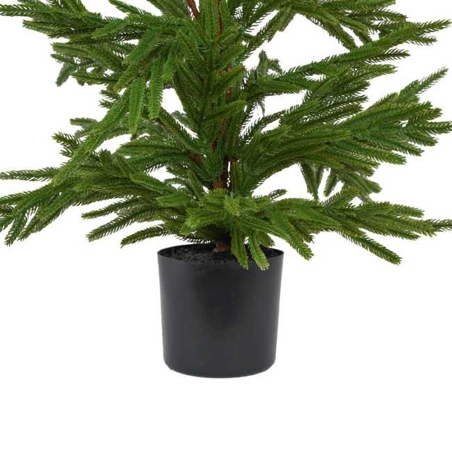 Albero di Natale Verde in PE con Vaso H.88 cm