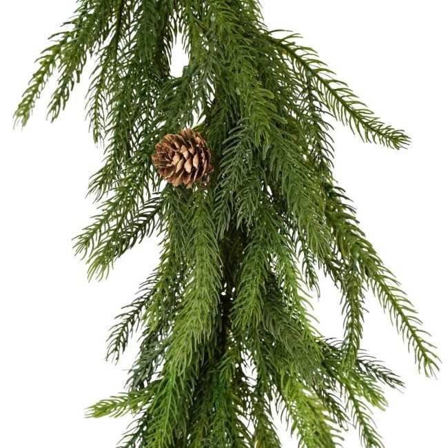 Tralcio Natalizio con Pigne in PE L.183 cm