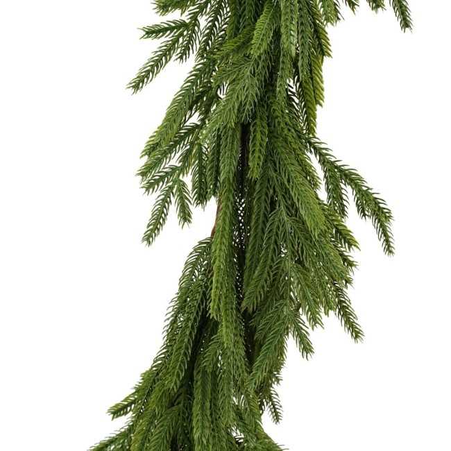 Tralcio Natalizio Verde in PE L.240 cm