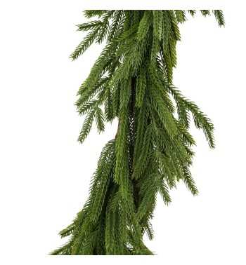 Tralcio Natalizio Verde in PE L.240 cm