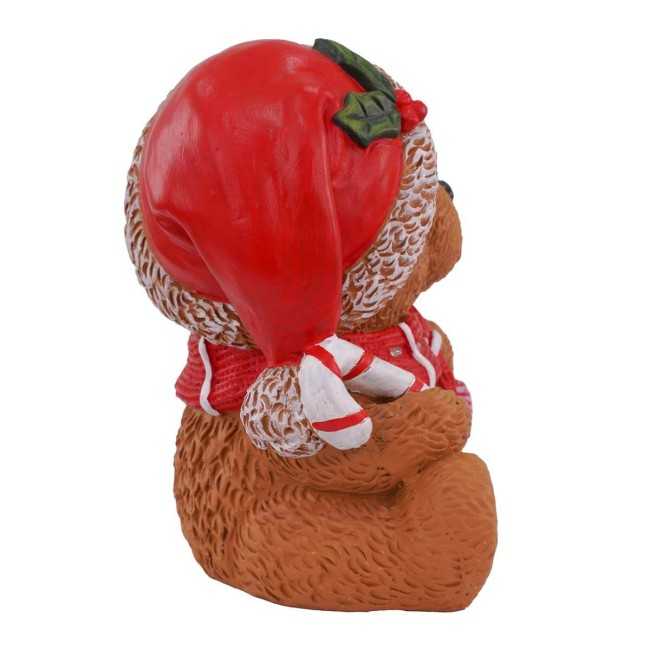 Orsacchiotto Natalizio con Led in Magnesio H.29 cm