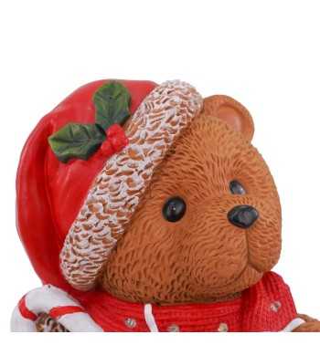 Orsacchiotto Natalizio con Led in Magnesio H.29 cm