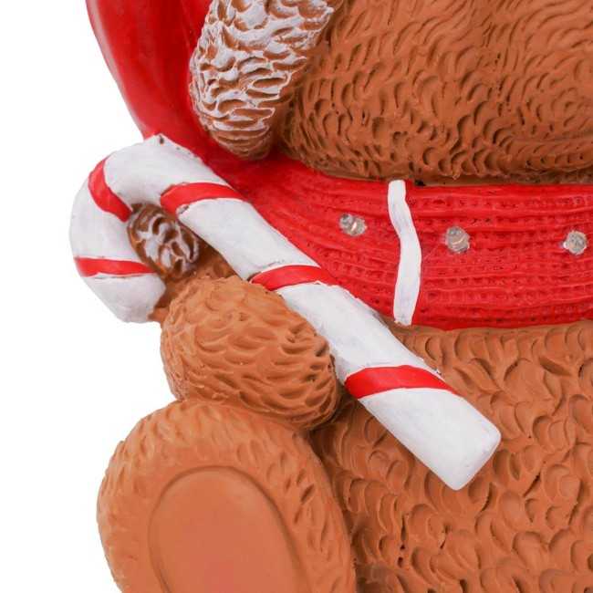 Orsacchiotto Natalizio con Led in Magnesio H.29 cm