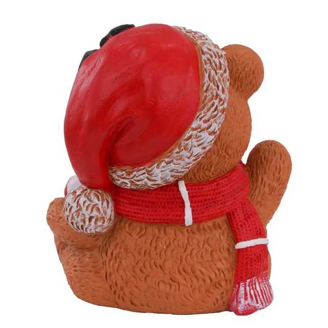 Orsacchiotto Natalizio con Led in Magnesio H.29 cm